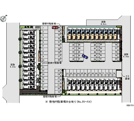 つくば市観音台１丁目 月極駐車場